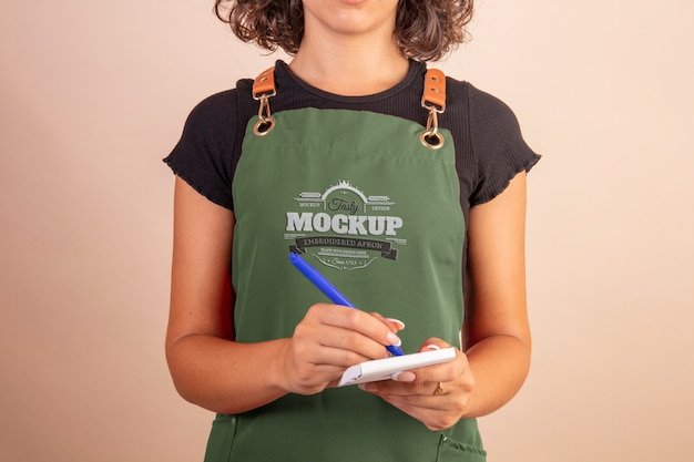 Embroidered Apron Mockup Design – Free Download