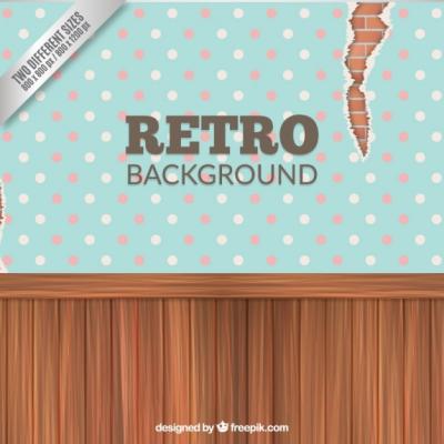 Grunge Wall Background in Retro Style – Free Download