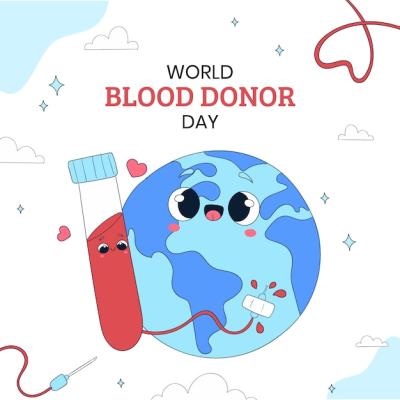 Hand Drawn Illustration for World Blood Donor Day – Free Download