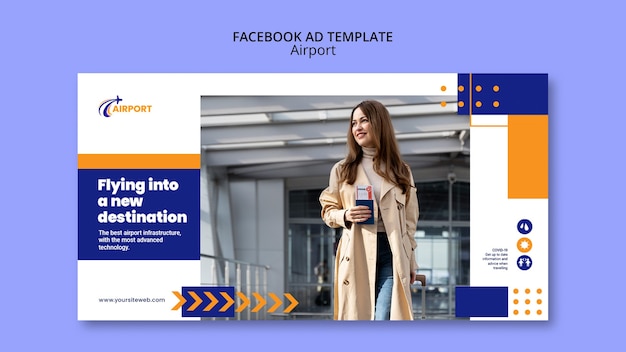 Flat Design Airport Template – Free Download, Free Stock Photo