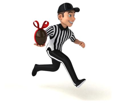 Fun 3D Illustration of an American Referee – Free Download