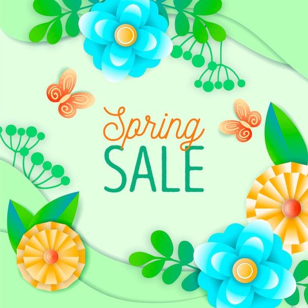 Hand Drawn Spring Sale – Free Stock Photo for Download