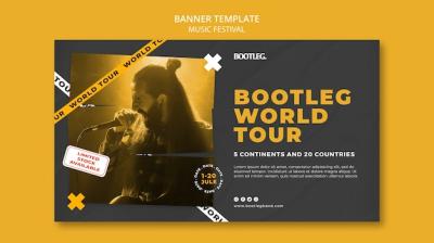 Music Festival Banner Template Design – Free to Download