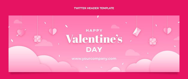 Gradient Valentine’s Day Twitter Header – Free Stock Photo Download