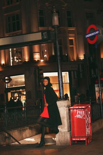 Woman Posing at Night with Flash – Free Stock Photo for Download