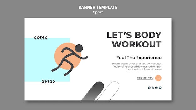 Sport Concept Banner Template – Free Download