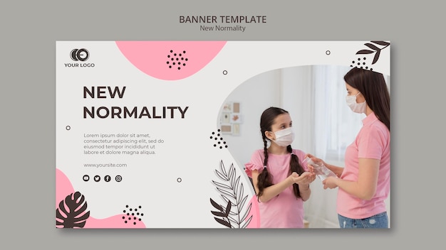 New Normality Banner Template Design – Free Download