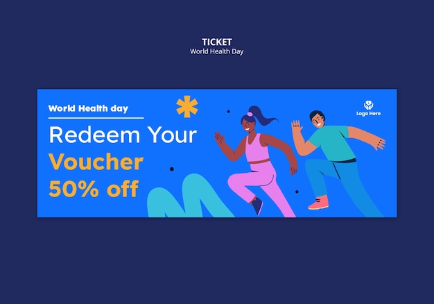 World Health Day Celebration Ticket Template – Free Download