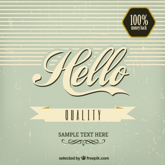 Vintage Hello Background – Free Download, Free Stock Photo