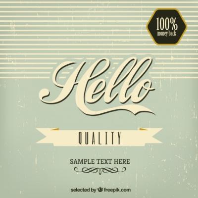 Vintage Hello Background – Free Download, Free Stock Photo