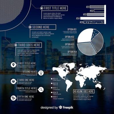 Business Infographic with Photo – Download Free Stock Photo