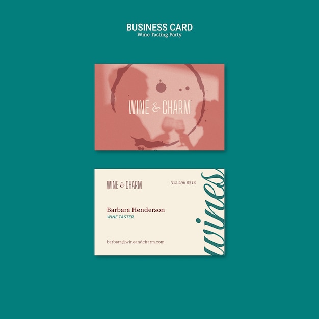 Wine Tasting Party Business Card Template – Free Download