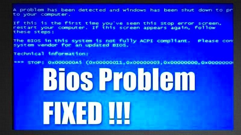 How To Fix Acpi Bios Error In Windows 10 Very Easy  Bullfrag