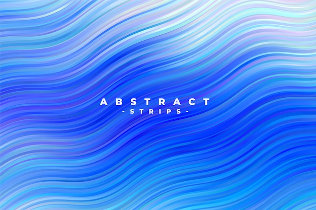 Abstract Blue Wavy Stripes Background – Free Download