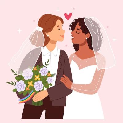 Flat Pride Month LGBT Illustration – Free Download