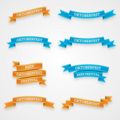 Realistic Oktoberfest Ribbons Collection – Download Free Stock Photos