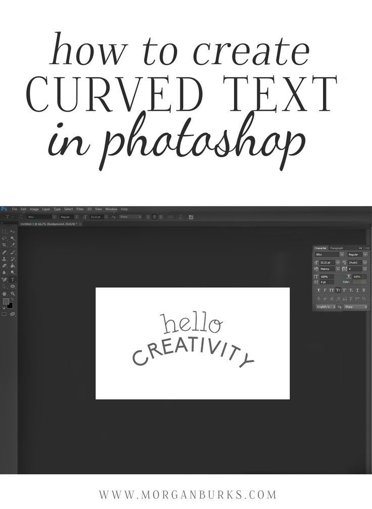 How to Create Curved Text in Photoshop  Morgan Burks Tutorials 