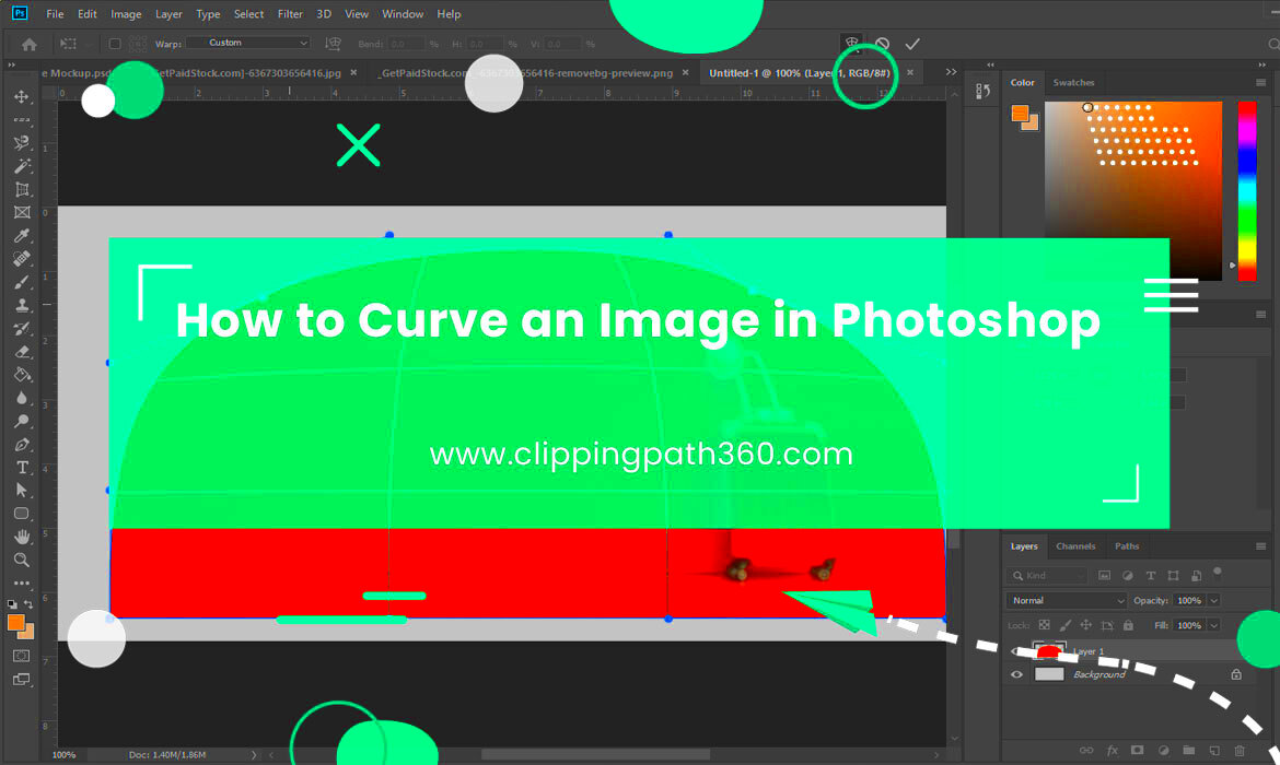 How to Curve an Image in Photoshop