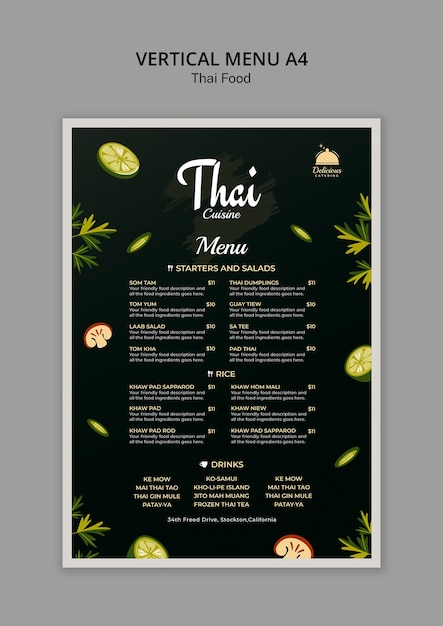 Delicious Thai Food Template – Free Stock Photo, Download for Free