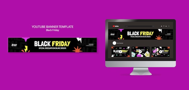 Black Friday Sale YouTube Banner – Free Download