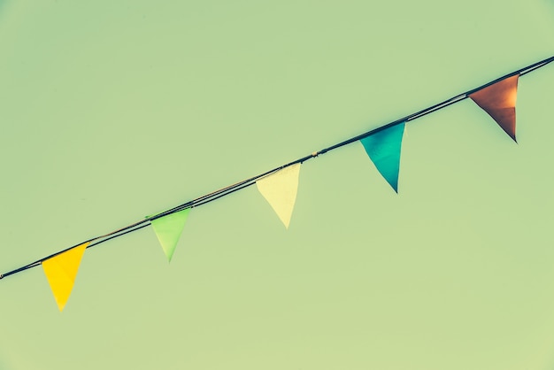 Rope with Colored Triangles – Free Stock Photo for Download