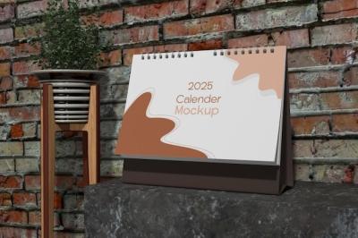 Table Calendar Mockup – Free Stock Photo Download