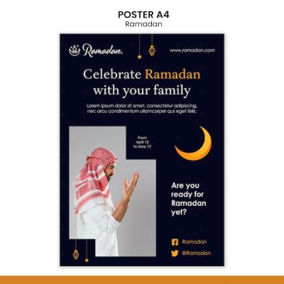 Ramadan Event Flyer Template – Download Free Stock Photo