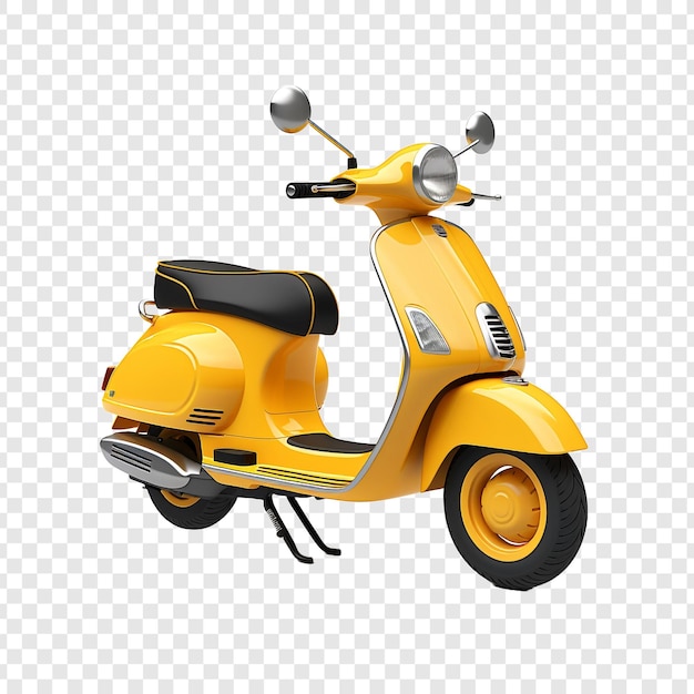 3D Scooter Isolated on Transparent Background – Free Download