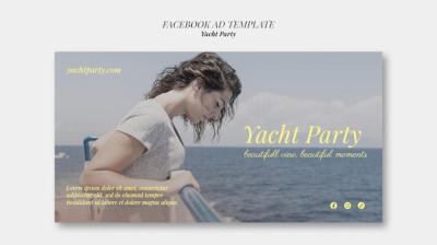 Yacht Party Facebook Template – Free Download