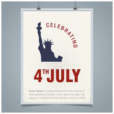 Fourth of July USA Independence Day Greeting Card – Free Download