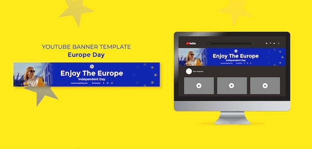 Europe Day Template Design – Free Download