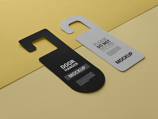 Creative Door Hanger Mockup Designs for Free Download