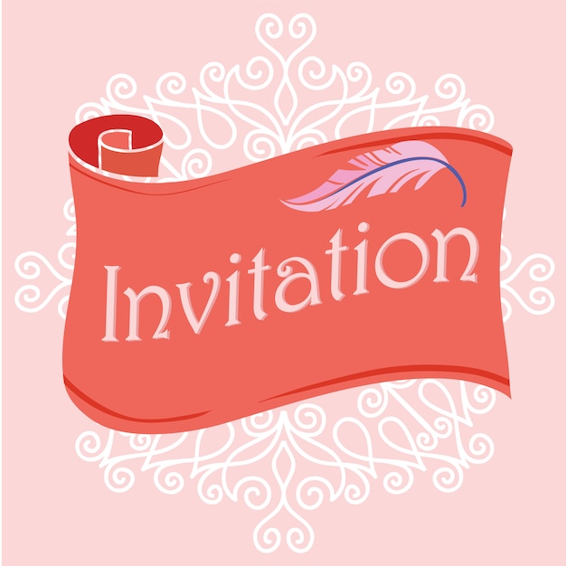 Coloured Invitation Design – Free Download, Free Stock Photo