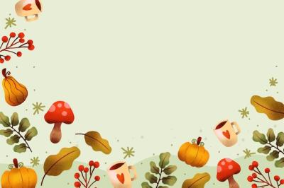 Watercolor Autumn Background – Free Download