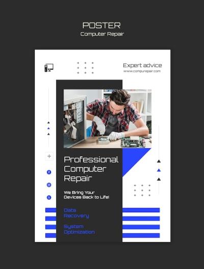 Computer Repair Template Design – Free Stock Photo Download