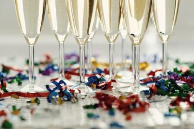 Champagne in Glasses – Free Download of Stunning Stock Photo