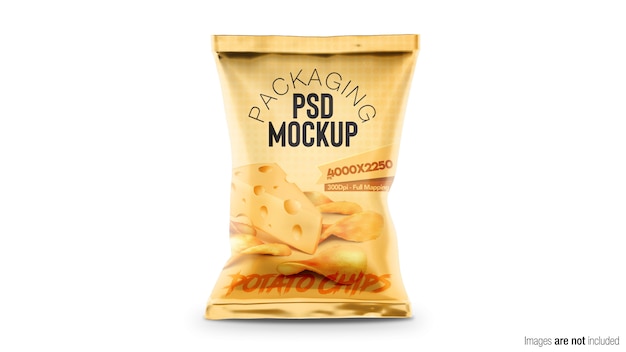 Doypack Chips Packaging Mockup – Free Stock Photo for Download