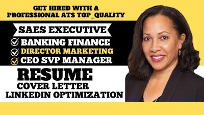 I Will Create an Outstanding Banking Resume for Sales, Finance, IT, Technical, Account, and SaaS Sales Executives