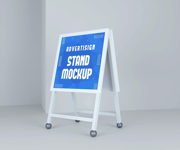 Advertising Stand Banner Mockup and Banner Display Mockup for Branding – Free Download