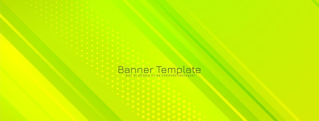 Modern Soft Green Geometric Stripe Design Banner – Free Download