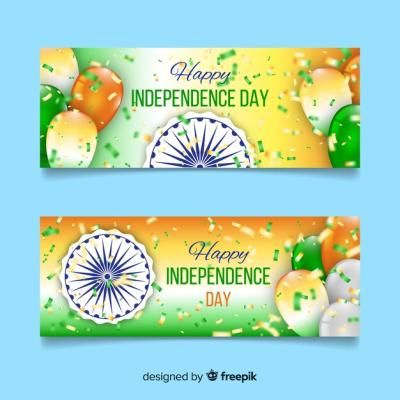 Happy India Independence Day Banners – Free Download