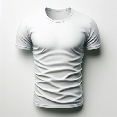 Hyper Realistic Vector Art White Fabric V-Collar T-Shirt Mockup – Free Download