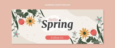 Spring Social Media Cover Template – Download Free Stock Photo