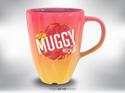 Colorful Mug Front View – Free to Download