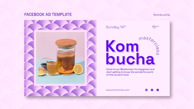 Delicious Kombucha Facebook Template – Free Download