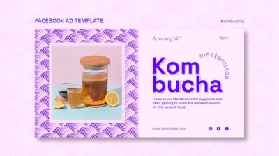 Delicious Kombucha Facebook Template – Free Download