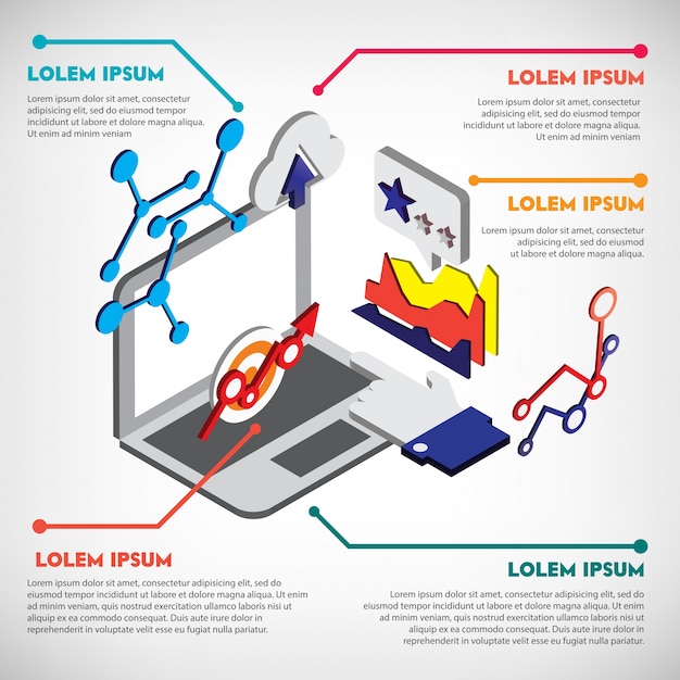 Isometric Graphic Illustration of Business Set Concept – Download Free Stock Photo