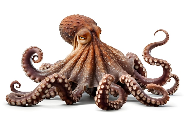 Octopus on White Background – Free Stock Photo, Download Free