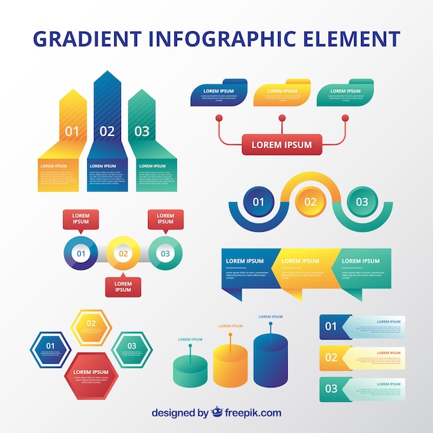 Colorful Infographic Elements Collection – Free Download