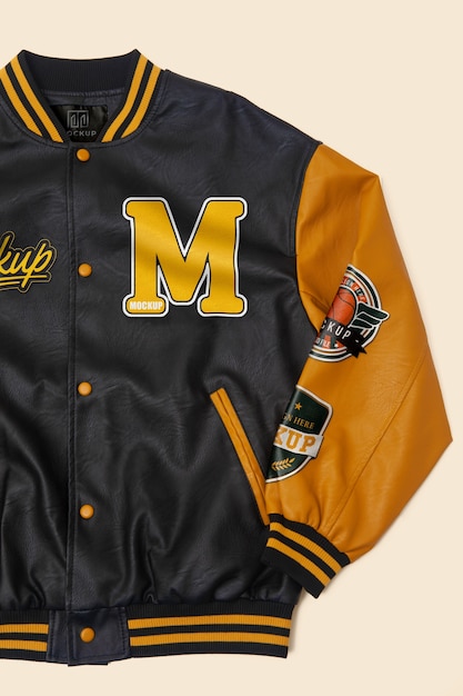 Varsity Jacket with Cool Details – Free Download